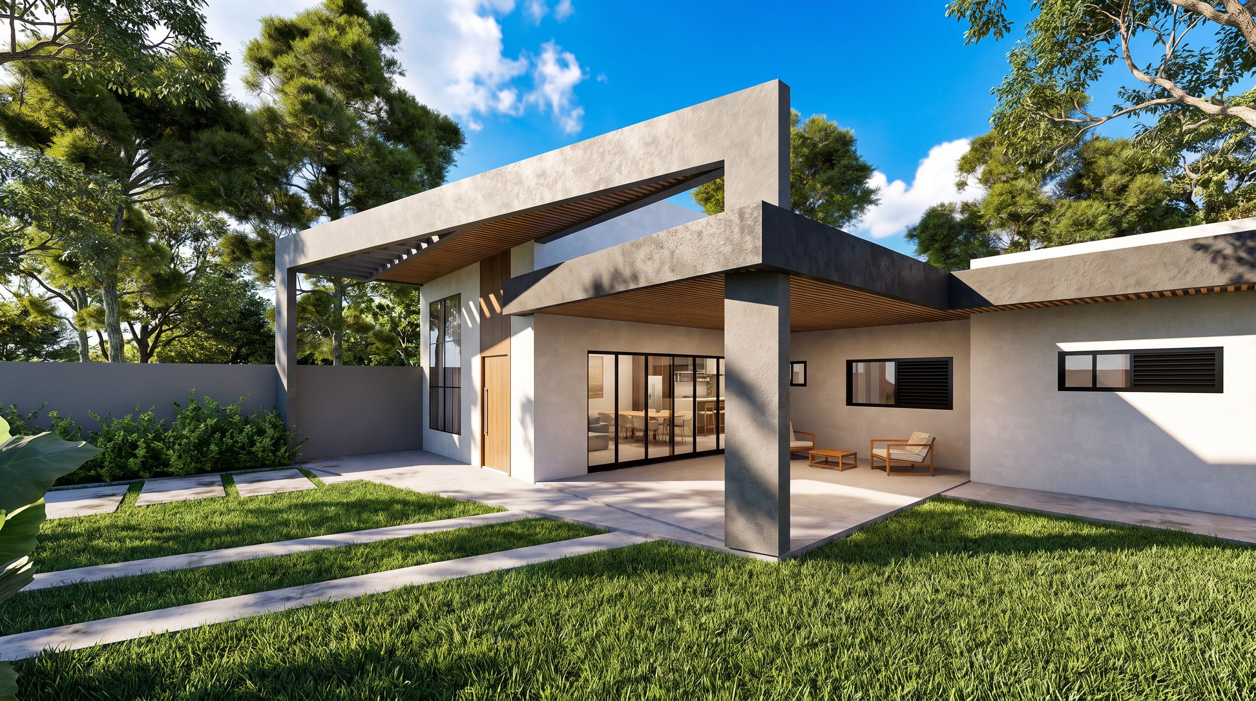 Casa Jardim — térrea, jardim, varanda, garagem